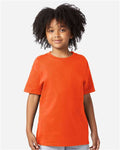 Champion CH1081 Youth Jersey T-Shirt - Orange - model front