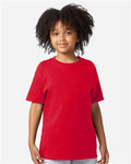 Champion CH1081 Youth Jersey T-Shirt - Red - model front