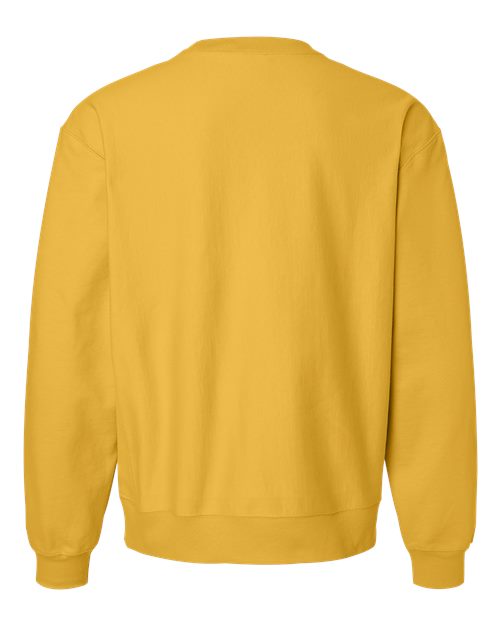 Hanes OG600 Unisex Beefy Sweats Premium Heavyweight Crewneck Sweatshirt - Royal Gold - back