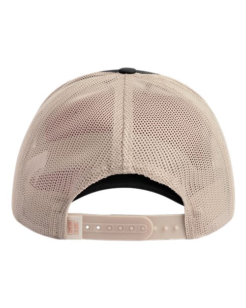 Comfort Colors CCST0 Sunwashed Trucker Cap - Black - back