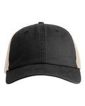 Comfort Colors CCST0 Sunwashed Trucker Cap - Black - front
