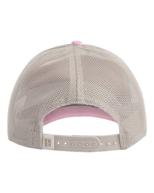 Comfort Colors CCST0 Sunwashed Trucker Cap - Blossom - back