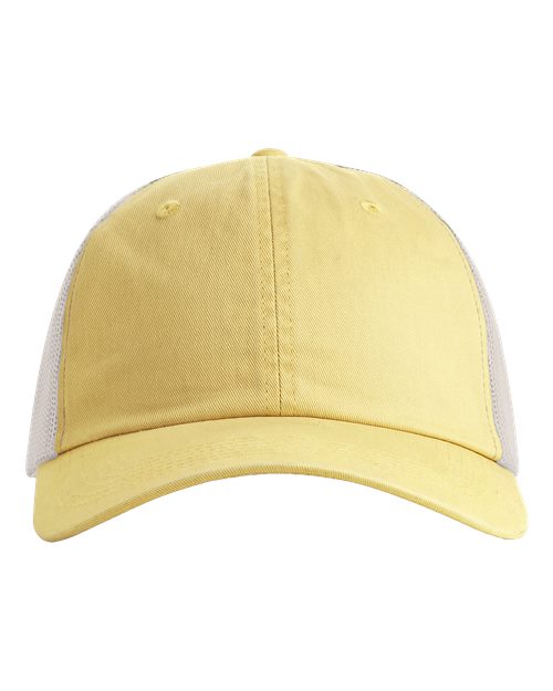Comfort Colors CCST0 Sunwashed Trucker Cap - Butter - front