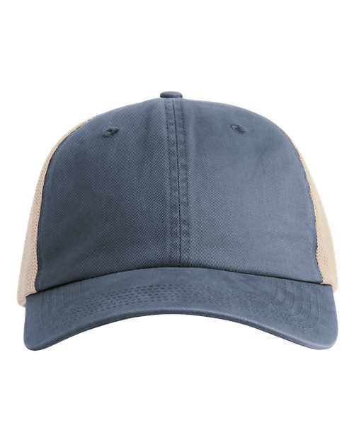 Comfort Colors CCST0 Sunwashed Trucker Cap - Denim - front