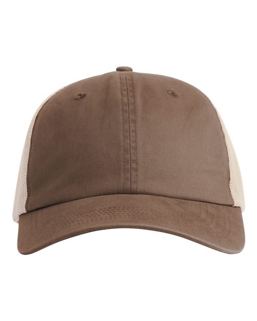 Comfort Colors CCST0 Sunwashed Trucker Cap - Espresso - front
