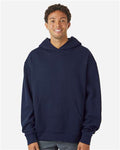 Independent Trading Co. IND280SL Unisex Avenue Midweight Hooded Sweatshirt - Classic Navy - model front