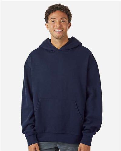 Independent Trading Co. IND280SL Unisex Avenue Midweight Hooded Sweatshirt - Classic Navy - model front