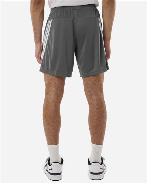 Adidas AT300 Men's 3-Stripes 7" Shorts - Team Grey Four/ White - model back