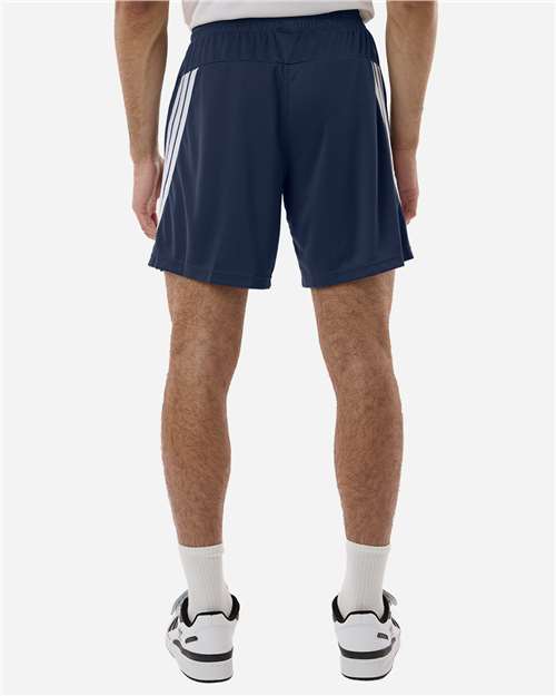 Adidas AT300 Men's 3-Stripes 7" Shorts - Team Navy Blue/ White - model back