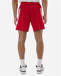Adidas AT300 Men's 3-Stripes 7" Shorts - Team Power Red/ White - model back