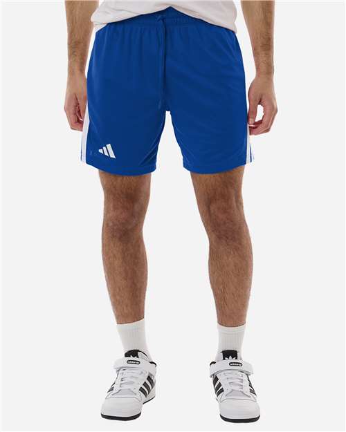 Adidas AT300 Men's 3-Stripes 7" Shorts - Team Royal Blue/ White - model front