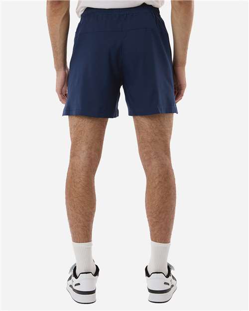 Adidas AT304 Men's D4T Woven 7" Shorts - Team Navy Blue/ White - model back
