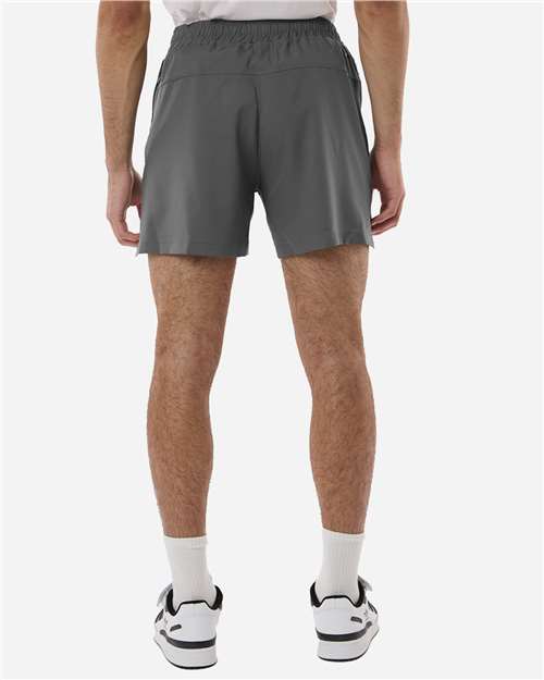 Adidas AT304 Men's D4T Woven 7" Shorts - Team Grey Four/ White - model back