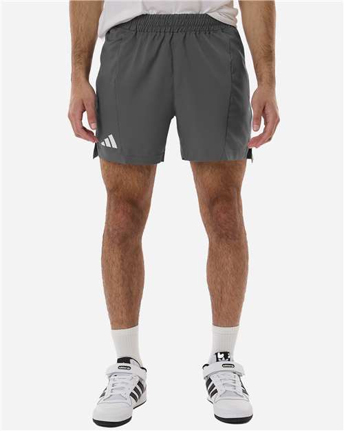 Adidas AT304 Men's D4T Woven 7" Shorts - Team Grey Four/ White - model front