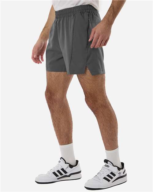 Adidas AT304 Men's D4T Woven 7" Shorts - Team Grey Four/ White - model side