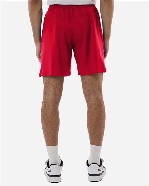 Adidas AT304 Men's D4T Woven 7" Shorts - Team Power Red/ White - model back