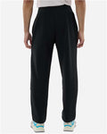 Adidas AT215 Men's Fleece Sweatpants - Black/ White - model back