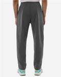 Adidas AT215 Men's Fleece Sweatpants - Team Grey Four/ White - model back