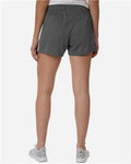 Adidas AT301 Women's 3-Stripes 3" Shorts - Team Grey Four/ White - model back