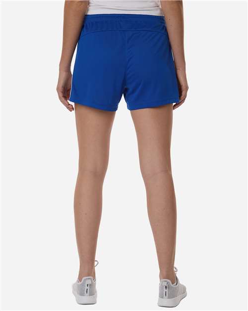 Adidas AT301 Women's 3-Stripes 3" Shorts - Team Royal Blue/ White - model back