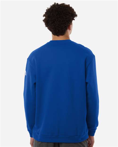 Adidas AT200 Men's Fleece Crewneck Sweatshirt - Team Royal Blue/ White - model back
