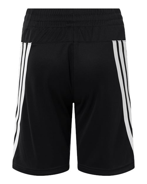Adidas AT302 Youth 3-Stripes 7" Shorts - Black/ White - back