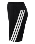 Adidas AT302 Youth 3-Stripes 7" Shorts - Black/ White - side