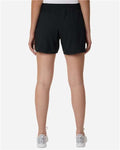 Adidas AT306 Women's D4T Woven 3" Shorts - Black/ White - model back