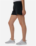 Adidas AT306 Women's D4T Woven 3" Shorts - Black/ White - model side