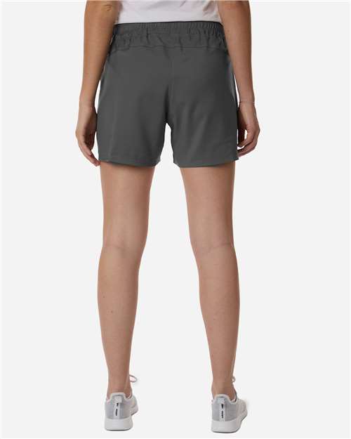 Adidas AT306 Women's D4T Woven 3" Shorts - Team Grey Four/ White - model back