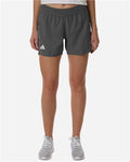 Adidas AT306 Women's D4T Woven 3" Shorts - Team Grey Four/ White - model front
