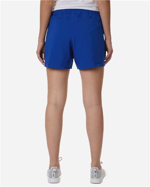 Adidas AT306 Women's D4T Woven 3" Shorts - Team Royal Blue/ White - model back
