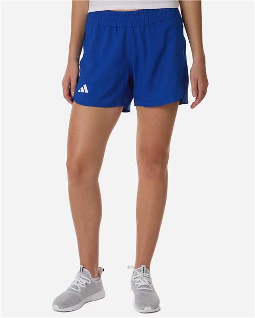 Adidas AT306 Women's D4T Woven 3" Shorts - Team Royal Blue/ White - model front