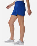 Adidas AT306 Women's D4T Woven 3" Shorts - Team Royal Blue/ White - model side