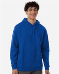 Adidas AT203 Men's Fleece Hooded Sweatshirt - Team Royal Blue/ White - model front
