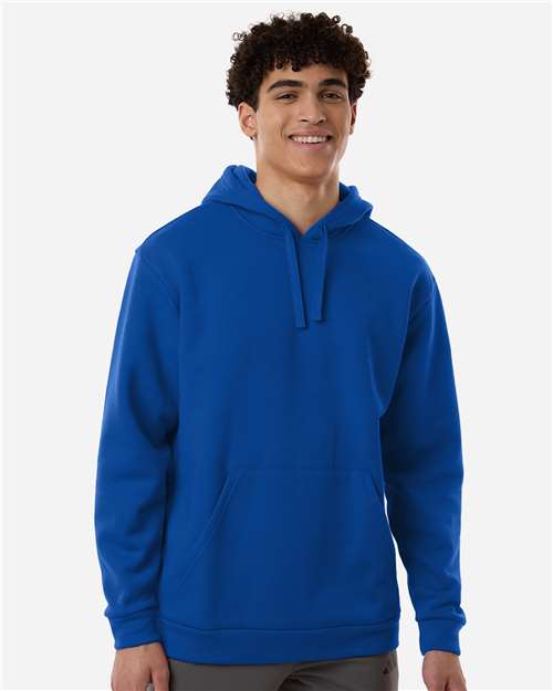 Adidas AT203 Men's Fleece Hooded Sweatshirt - Team Royal Blue/ White - model front