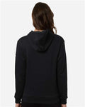 Adidas AT204 Women's Fleece Hooded Sweatshirt - Black/ White - model back