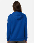 Adidas AT204 Women's Fleece Hooded Sweatshirt - Team Royal Blue/ White - model back
