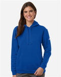 Adidas AT204 Women's Fleece Hooded Sweatshirt - Team Royal Blue/ White - model front