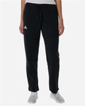 Adidas AT216 Women's Fleece Sweatpants - Black/ White - model front