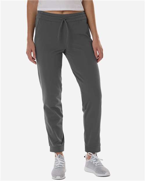 Adidas AT219 Women's Game & Go Fleece Sweatpants - Team Grey Four - model front