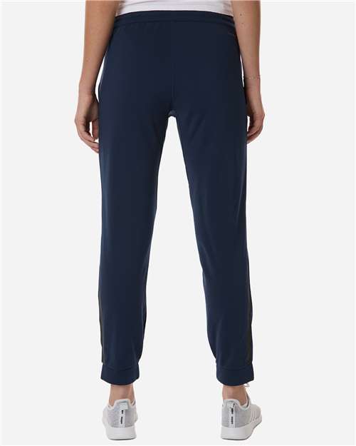 Adidas AT219 Women's Game & Go Fleece Sweatpants - Team Navy Blue - model back