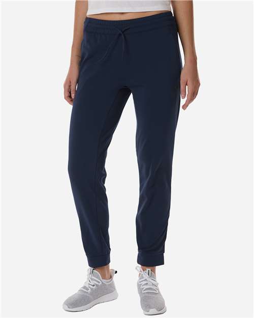 Adidas AT219 Women's Game & Go Fleece Sweatpants - Team Navy Blue - model front