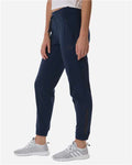 Adidas AT219 Women's Game & Go Fleece Sweatpants - Team Navy Blue - model side
