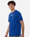 Adidas AT101 Men's Pregame T-Shirt - Team Royal Blue/ White - model side