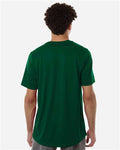 Adidas AT101 Men's Pregame T-Shirt - Dark Green/ White - model back