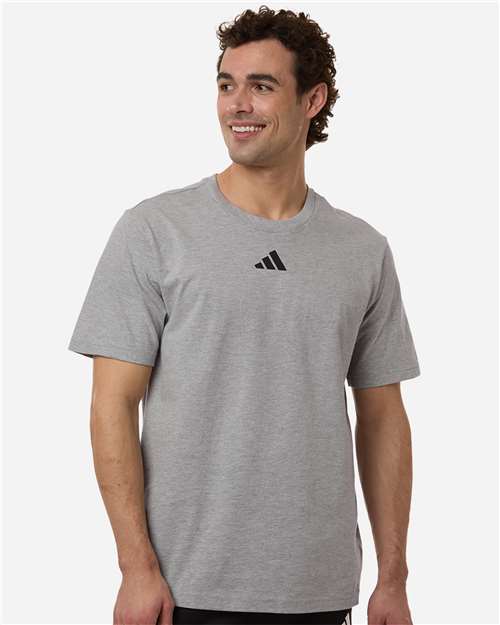 Adidas AT106 Men's Fresh T-Shirt - Medium Grey Heather - model front