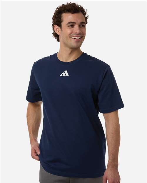 Adidas AT106 Men's Fresh T-Shirt - Team Navy Blue - model front