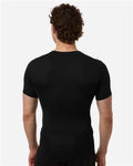 Adidas AT130 Men's Techfit Compression T-Shirt - Black - model back