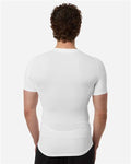 Adidas AT130 Men's Techfit Compression T-Shirt - White - model back